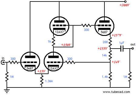 cathode follower preamp