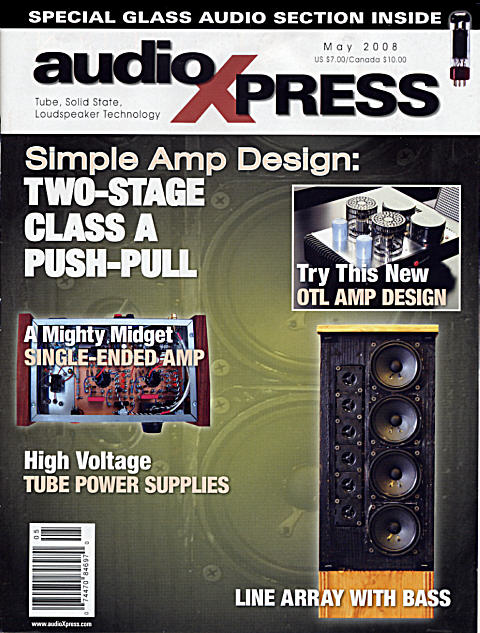 May 2008 audioXpress cover