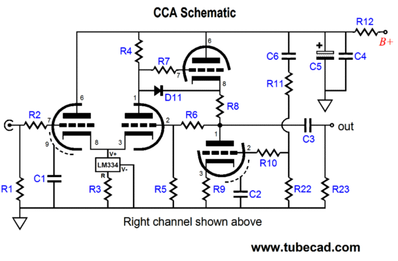 cathode follower preamp