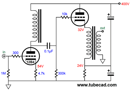 cathode follower preamp