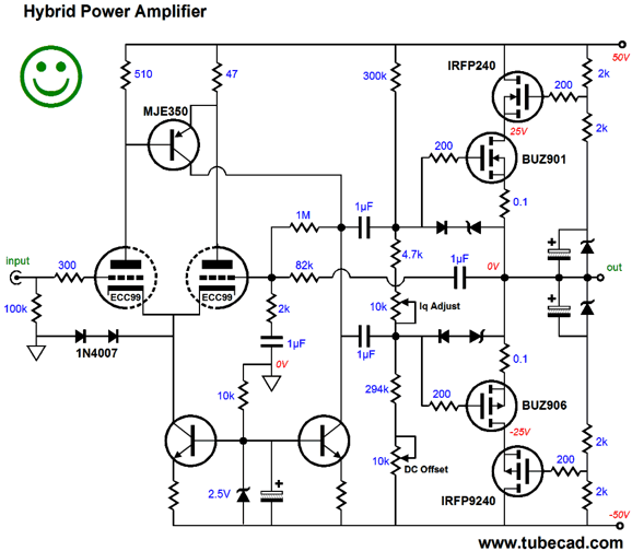 Умзч на mosfet схема