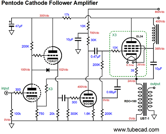 6sn7 cathode follower