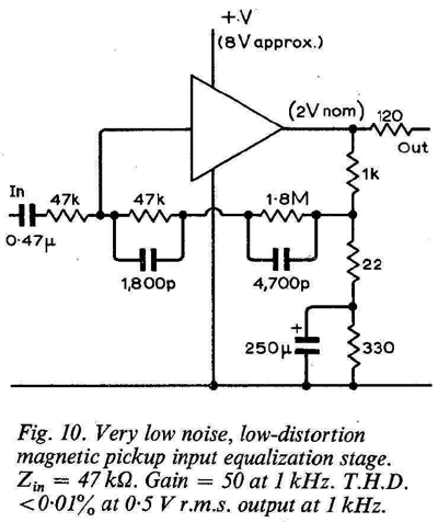 subsonic filter phono stage