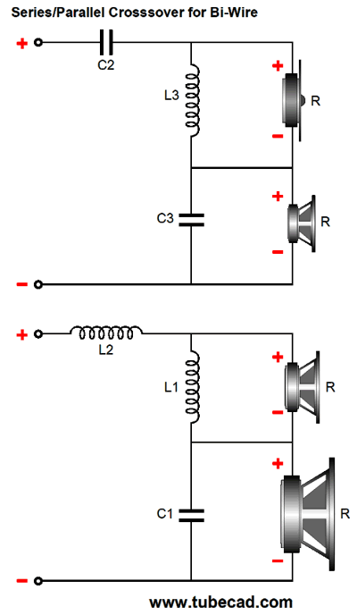 woofer and tweeter in series