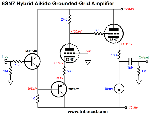 Super Triode and CCCS Cathode Follower